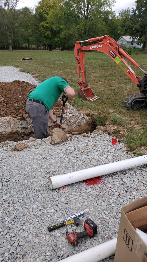 sewer installation