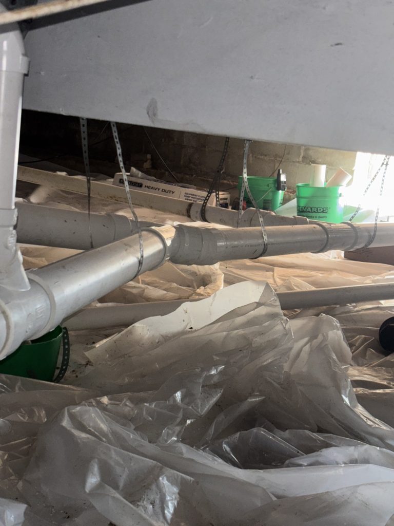 Various white pipes.