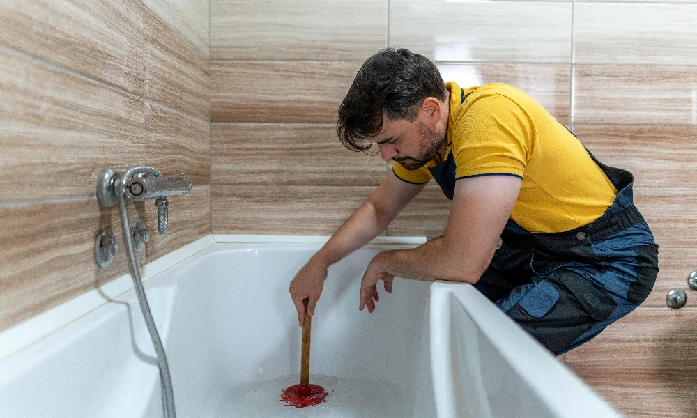 can a clogged drain cause a leak